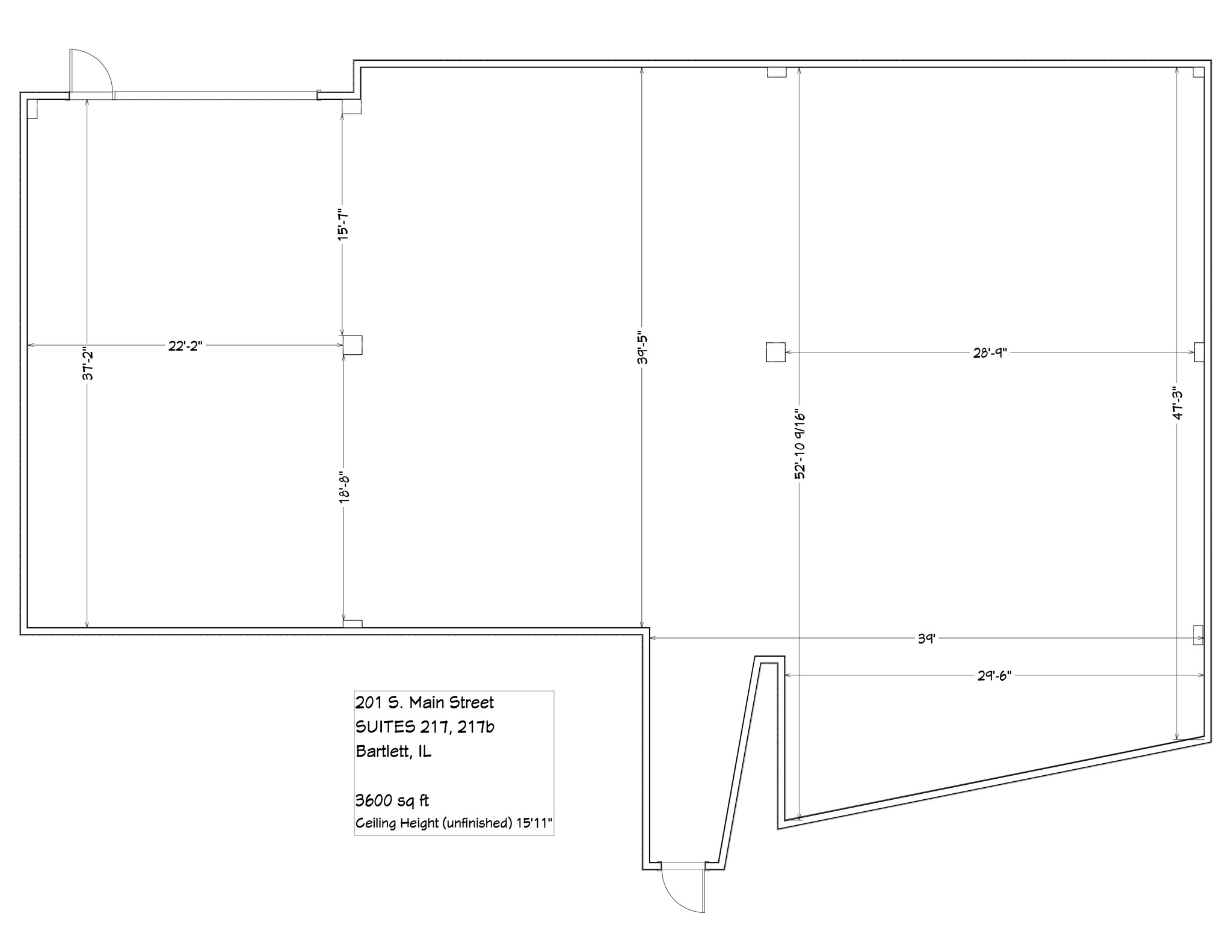 201 S Main St, Bartlett, IL for lease Site Plan- Image 1 of 1