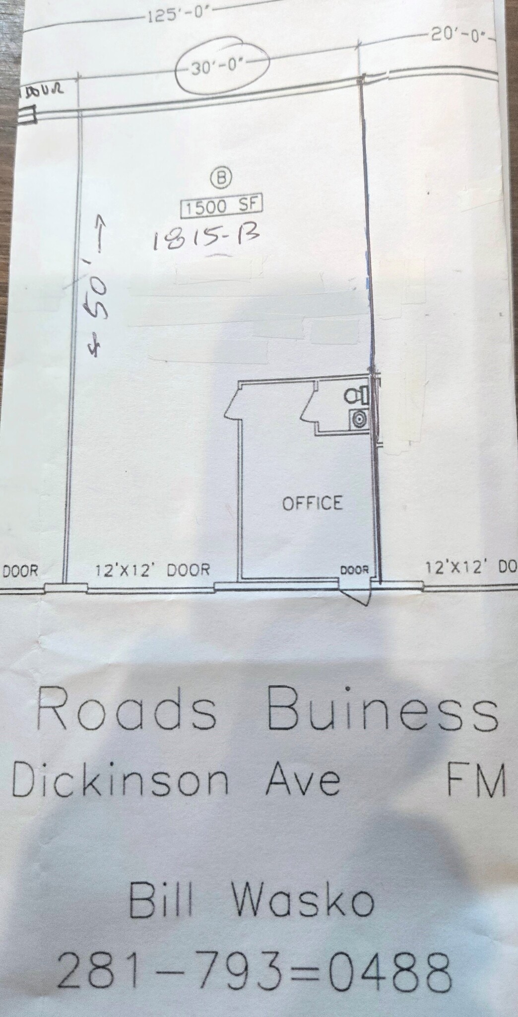 1815 Dickinson Ave, Dickinson, TX à louer Plan d’étage- Image 1 de 1