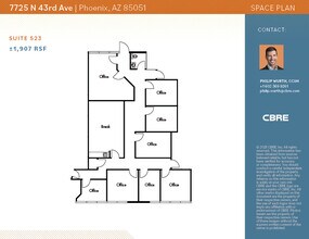 7725 N 43rd Ave, Phoenix, AZ for lease Floor Plan- Image 2 of 2