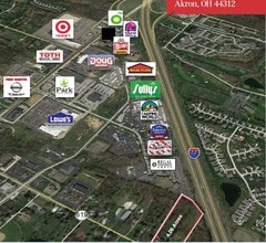 1191 E Turkeyfoot Lake Rd, Green, OH - Aerial map view