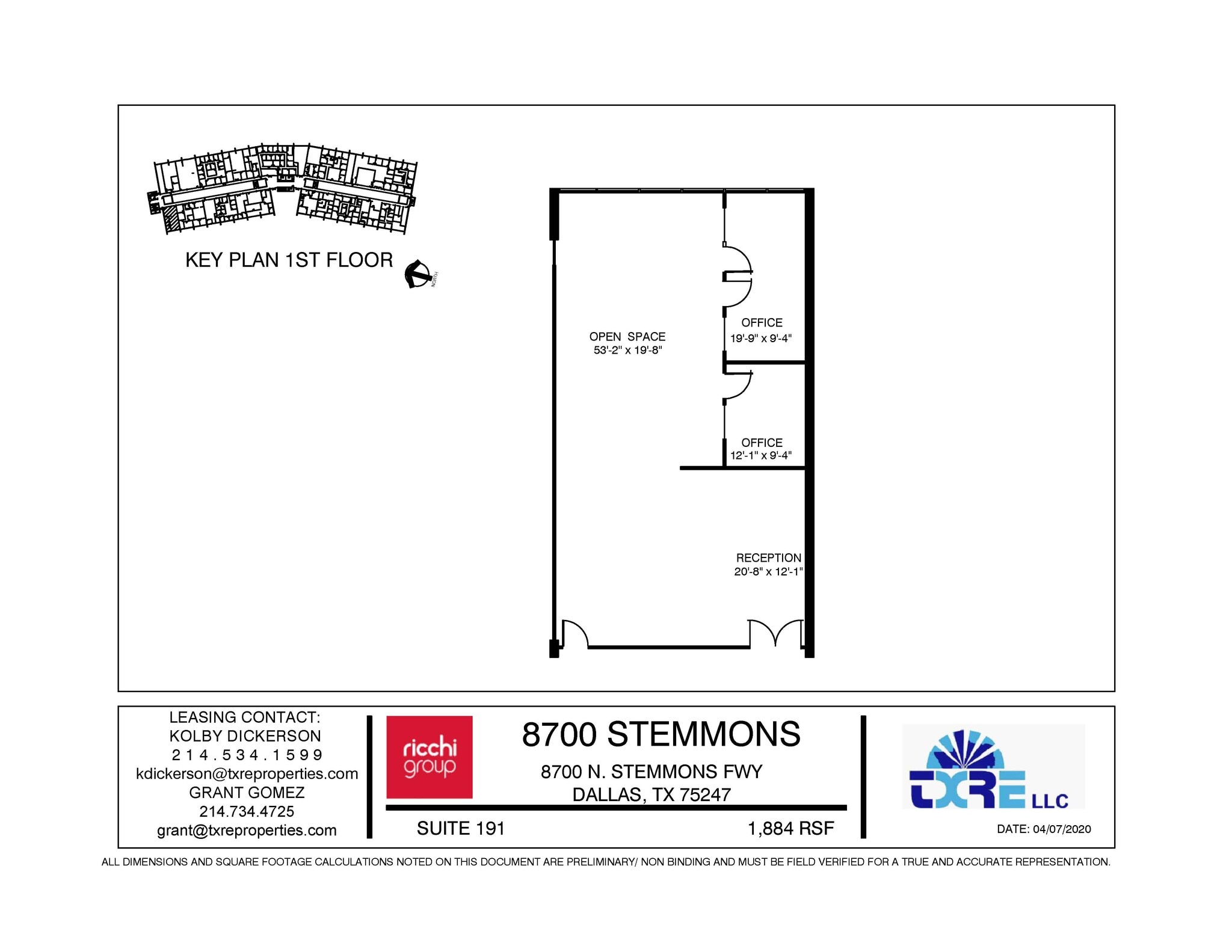 8700 N Stemmons Fwy, Dallas, TX for lease Floor Plan- Image 1 of 1