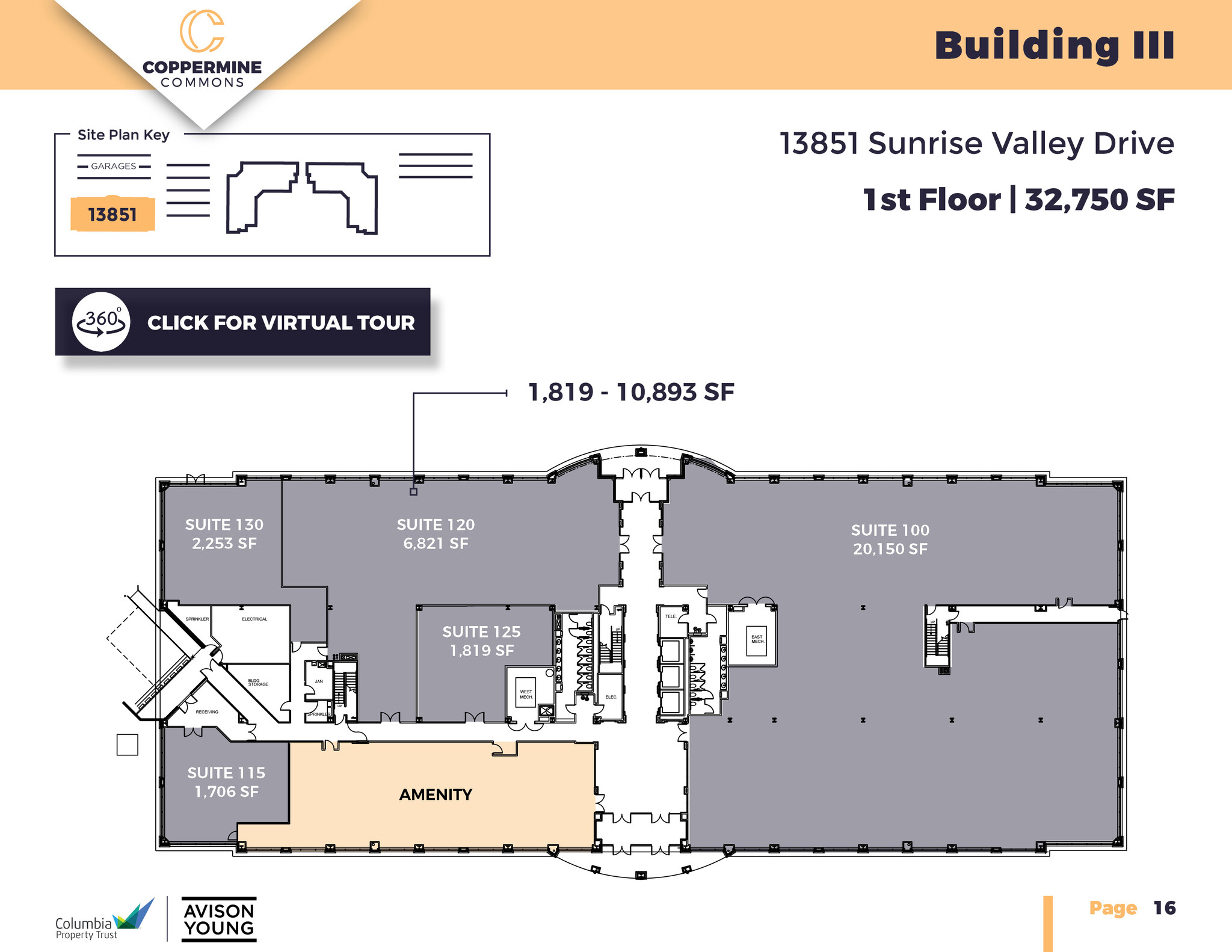 13851 Sunrise Valley Dr, Herndon, VA à louer Plan d  tage- Image 1 de 1