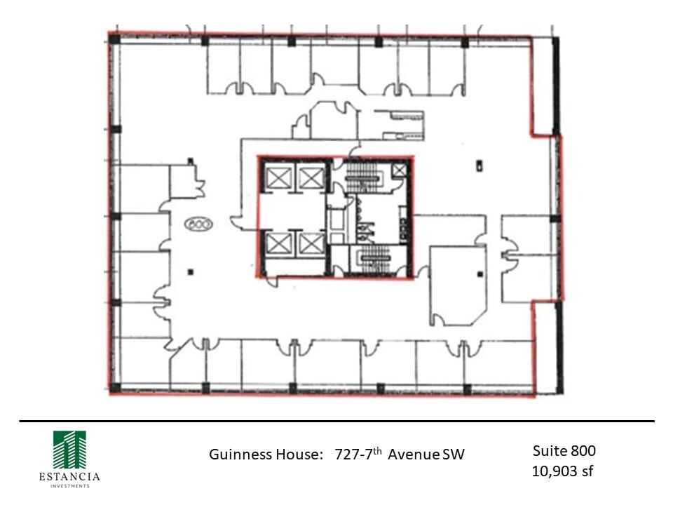 727 7th Ave SW, Calgary, AB for lease Floor Plan- Image 1 of 1