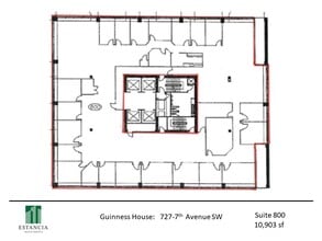 727 7th Ave SW, Calgary, AB for lease Floor Plan- Image 1 of 1