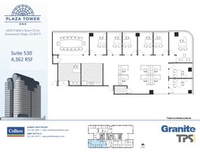 6400 S Fiddlers Green Cir, Greenwood Village, CO for lease Floor Plan- Image 2 of 2