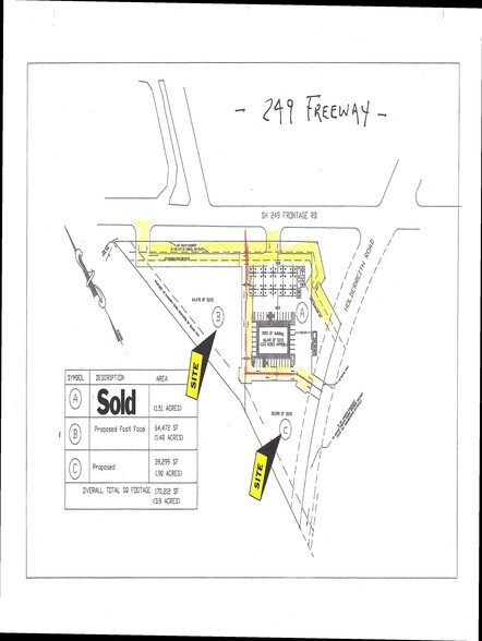 249 Bypass NWC, Tomball, TX à vendre - Plan de site - Image 2 de 2
