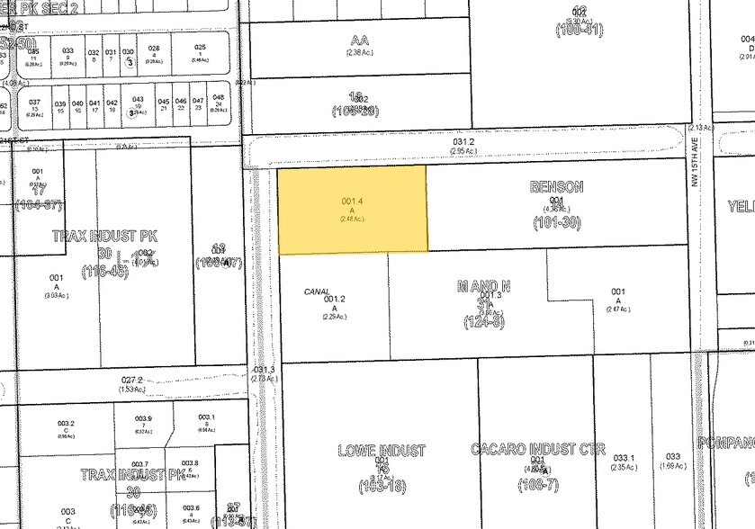 2025 NW 15th Ave, Pompano Beach, FL à louer - Plan cadastral - Image 2 de 6