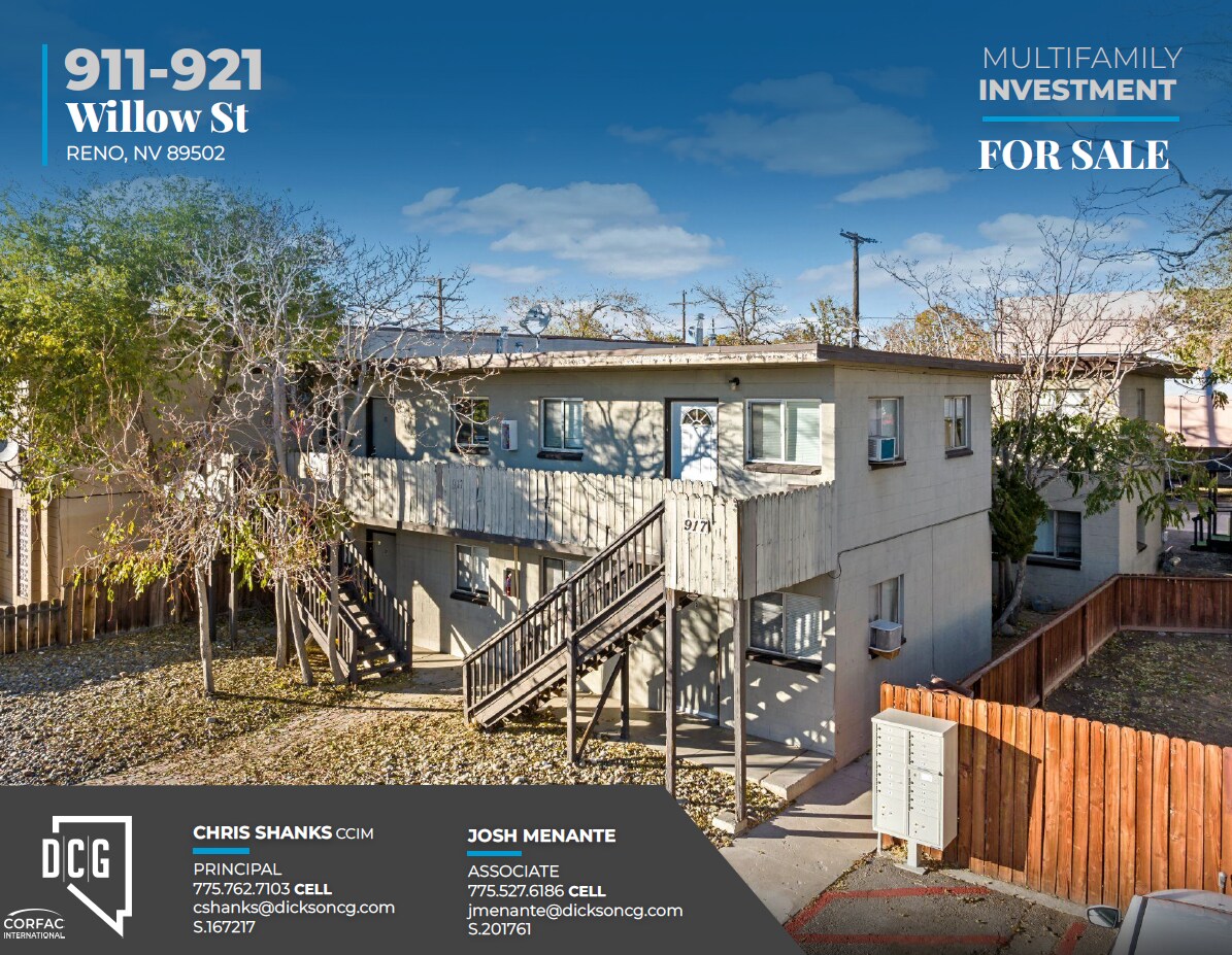 911-921 Willow St, Reno, NV à vendre Photo du bâtiment- Image 1 de 1