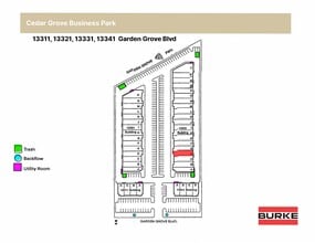 13331 Garden Grove Blvd, Garden Grove, CA à louer Plan de site- Image 1 de 1