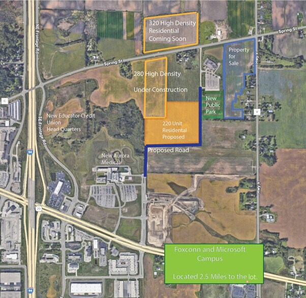 County Hwy V, Mount Pleasant, WI for sale - Building Photo - Image 2 of 6