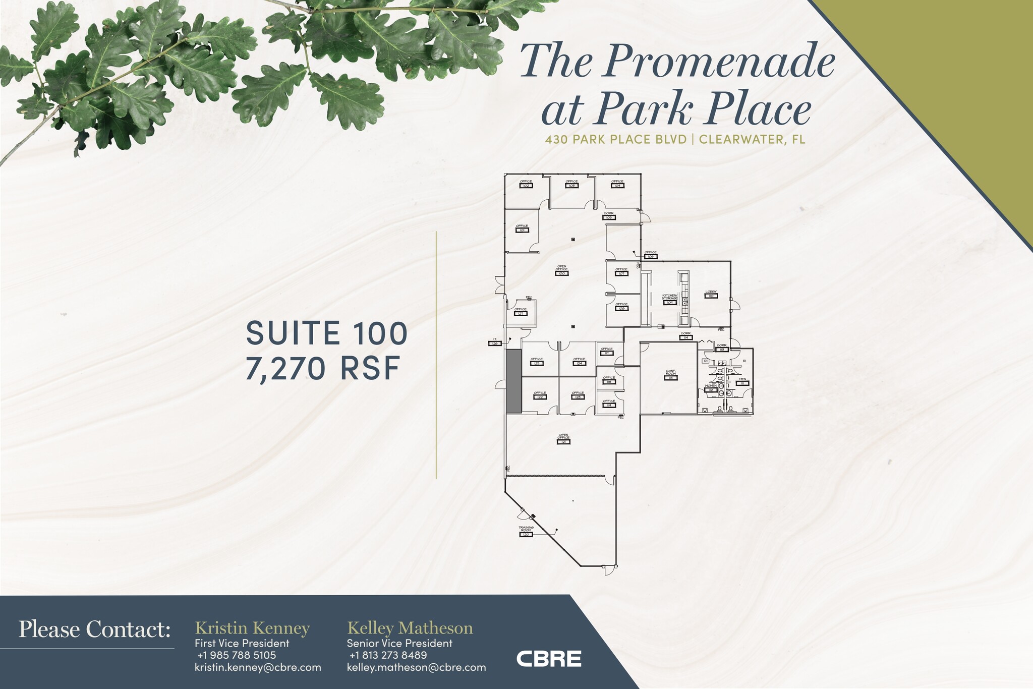410 Park Place Blvd, Clearwater, FL à louer Plan d’étage- Image 1 de 1