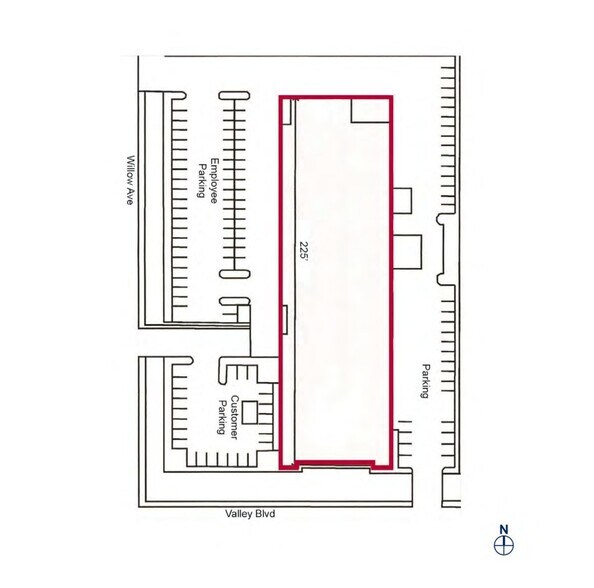 280 W Valley Blvd, Rialto, CA à louer - Plan de site - Image 1 de 1