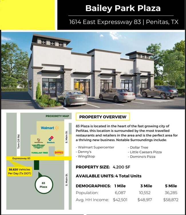 More details for 1614 Expressway 83, Penitas, TX - Retail for Lease