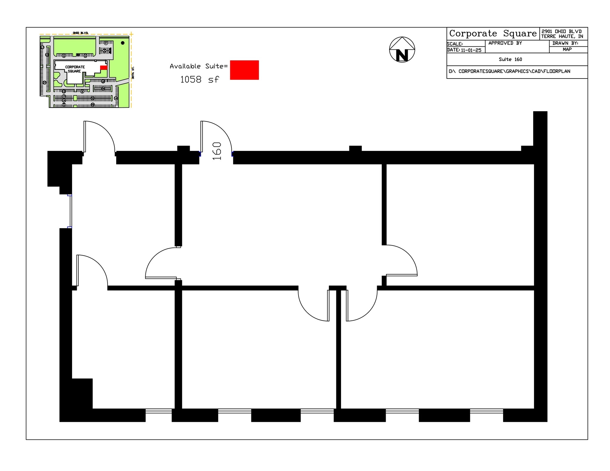 2901 Ohio Blvd, Terre Haute, IN à louer Plan de site- Image 1 de 1