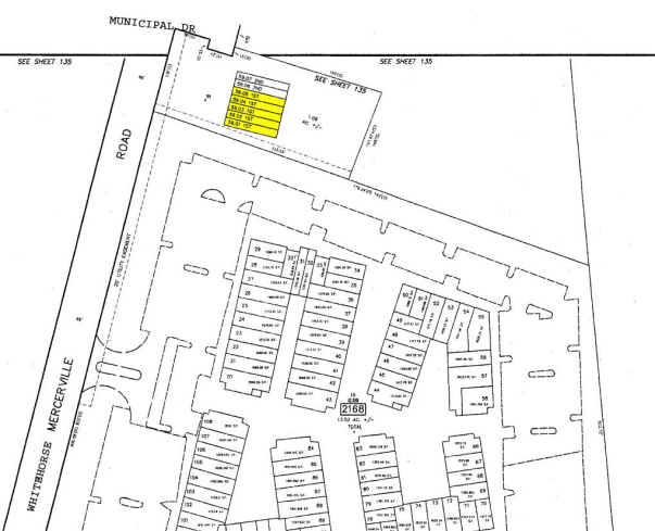 1301 Whitehorse Mercerville Rd, Hamilton, NJ à vendre - Plan cadastral - Image 2 de 4