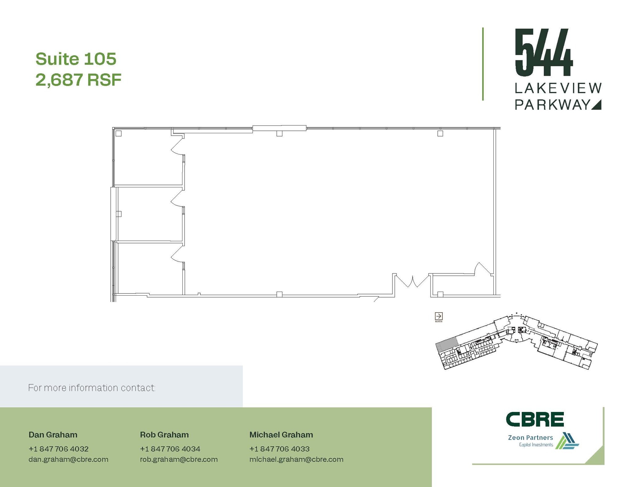 544 Lakeview Pkwy, Vernon Hills, IL à louer Plan d’étage- Image 1 de 1