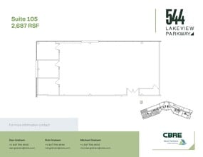 544 Lakeview Pkwy, Vernon Hills, IL à louer Plan d’étage- Image 1 de 1