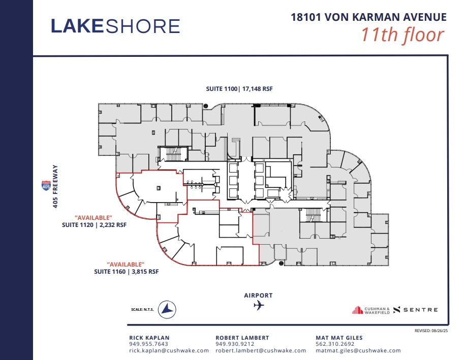 18101 Von Karman Ave, Irvine, CA for lease Floor Plan- Image 1 of 1