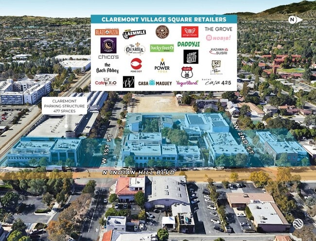 Plus de détails pour Indian Hill Blvd, Claremont, CA - Bureau, Commerce de détail à louer