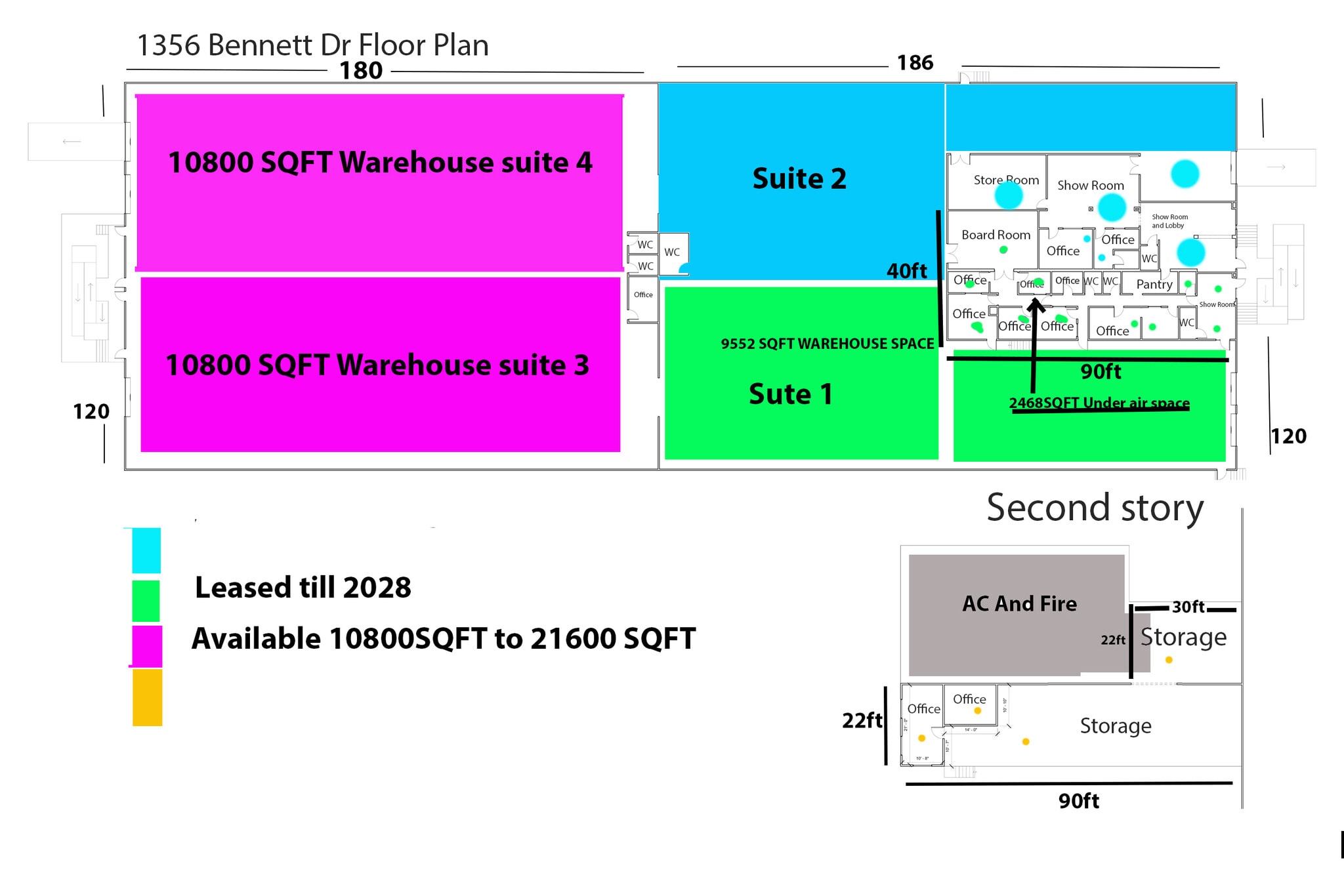 1356 Bennett Dr, Longwood, FL for lease Floor Plan- Image 1 of 1