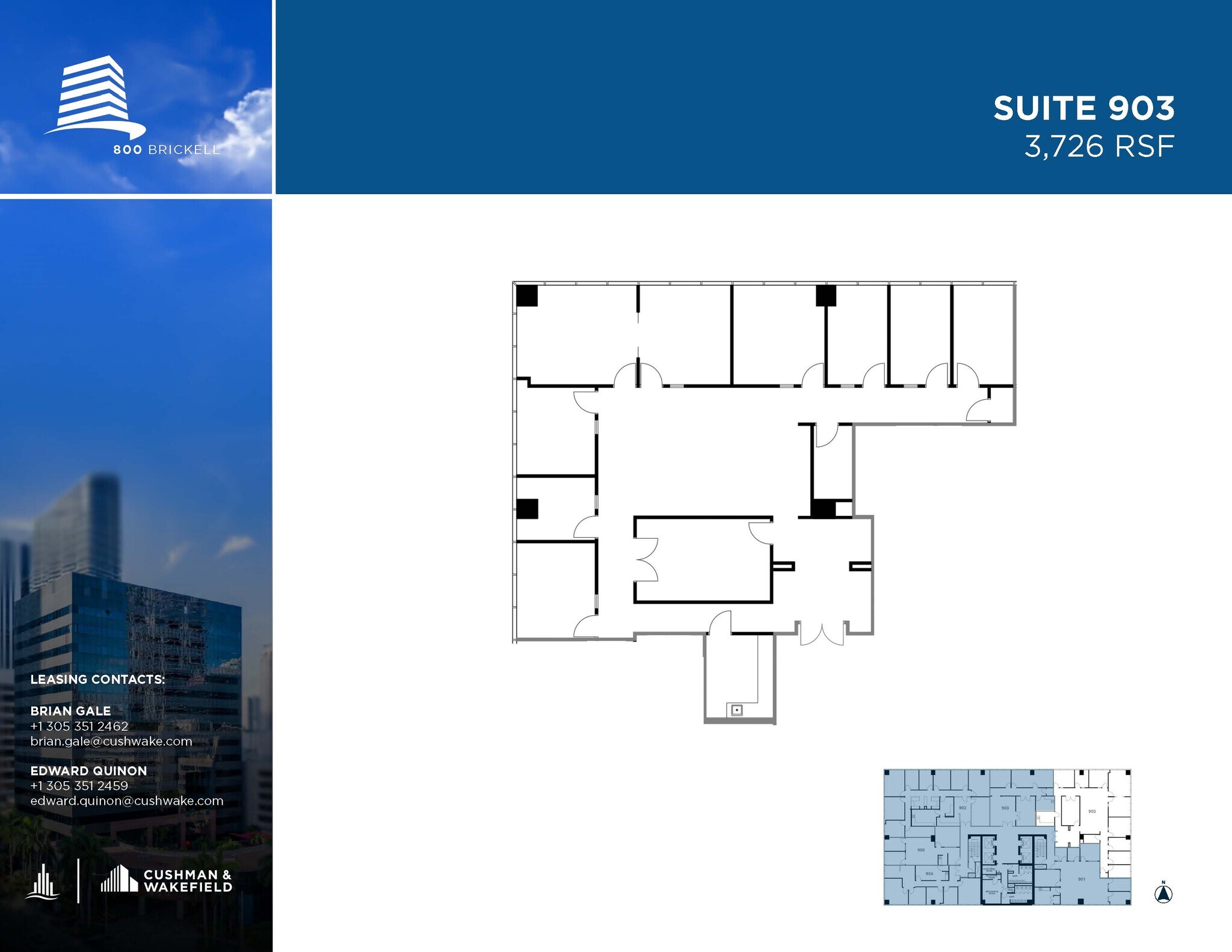 800 Brickell Ave, Miami, FL for lease Floor Plan- Image 1 of 1