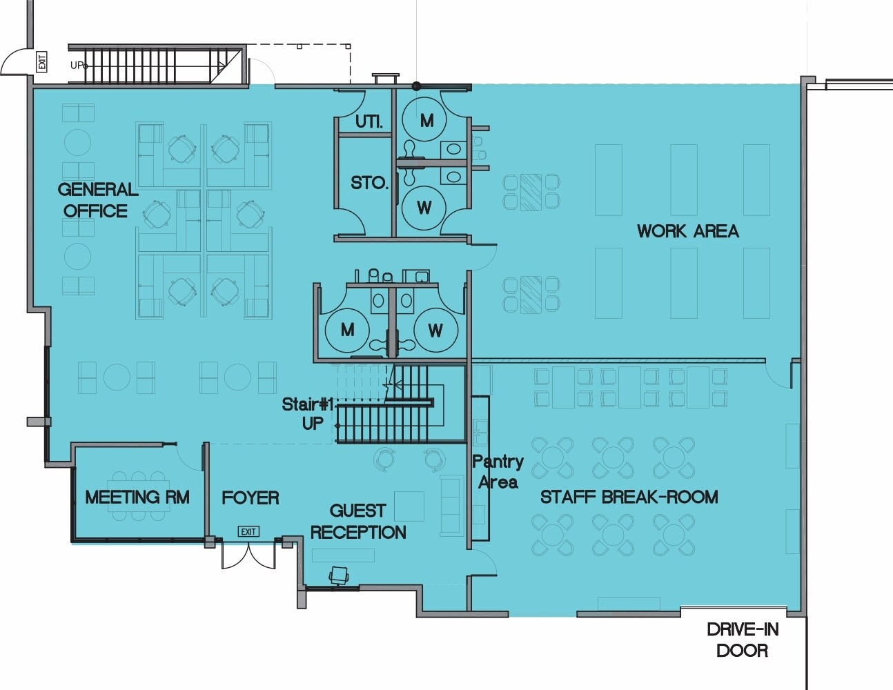 24000 Garnier St, Torrance, CA for lease Floor Plan- Image 1 of 2