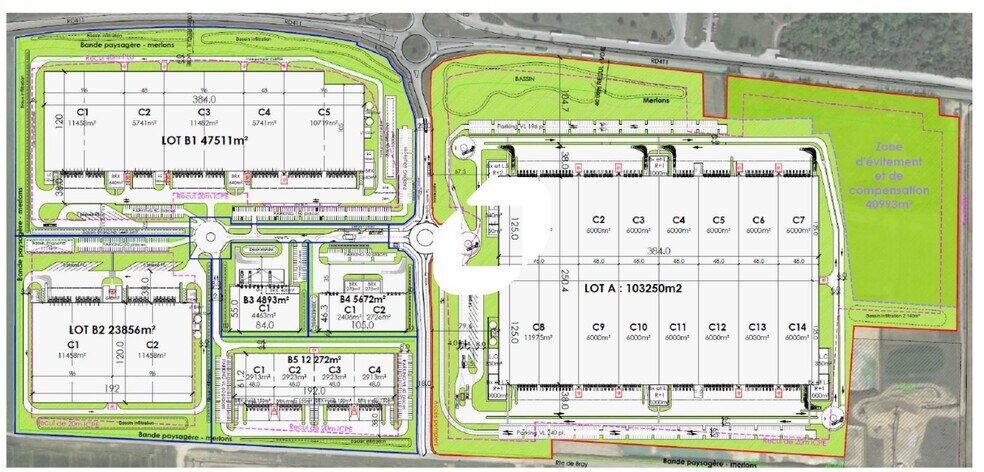 Industrial in Marolles-sur-Seine for lease - Site Plan - Image 2 of 2