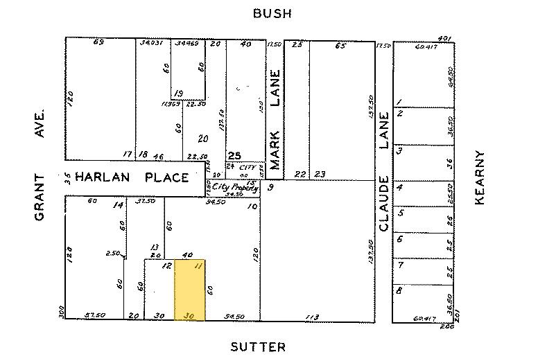 256-262 Sutter St, San Francisco, CA à louer - Plan cadastral - Image 2 de 26