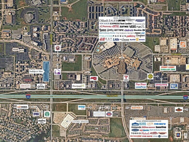 13802-13804 N May Ave, Oklahoma City, OK for lease - Aerial - Image 2 of 3