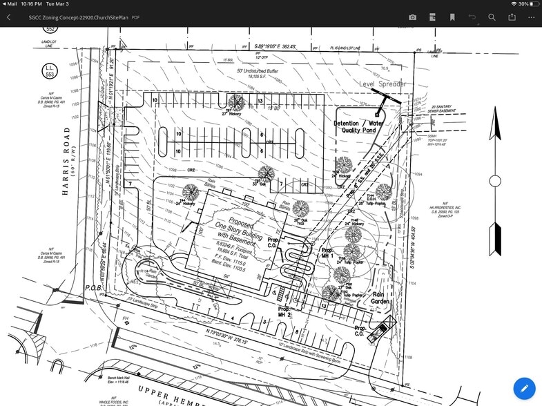 1200 Upper Hembree Rd, Roswell, GA à vendre - Plan de site - Image 2 de 2