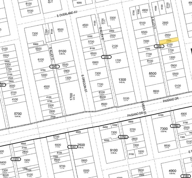 221 S Stanton St, El Paso, TX à louer - Plan cadastral - Image 2 de 19