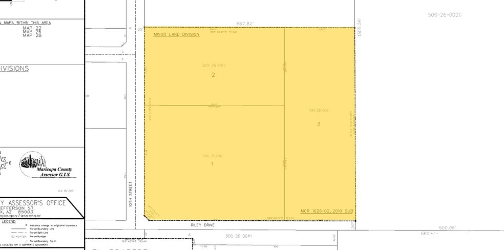 1050 E Riley Dr, Avondale, AZ for sale - Plat Map - Image 3 of 12