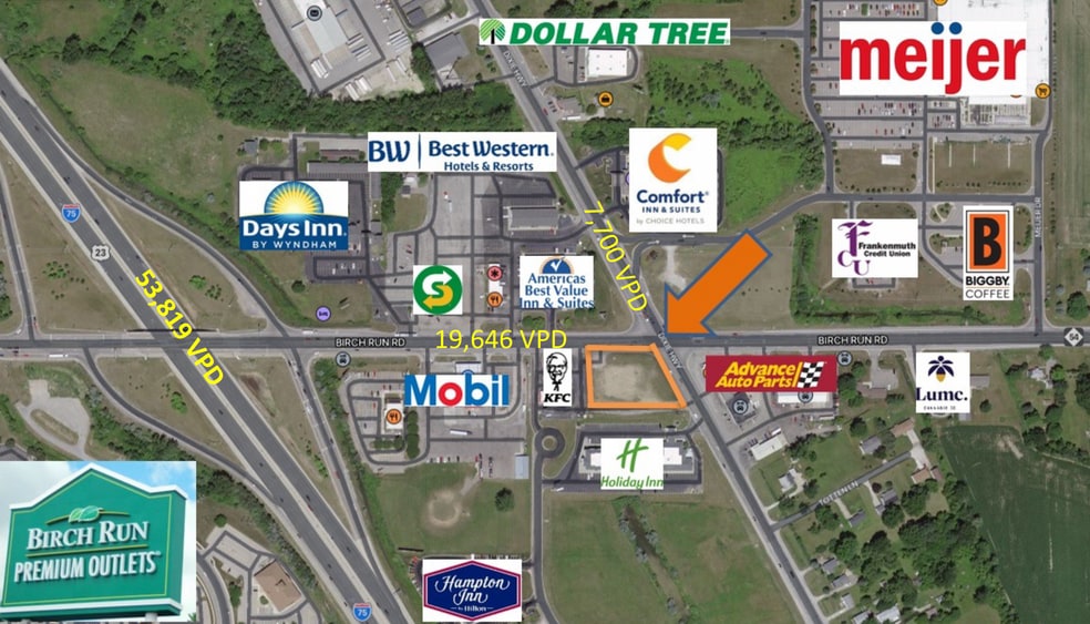 9288 Birch Run Rd, Birch Run, MI à louer - Photo du bâtiment - Image 2 de 9