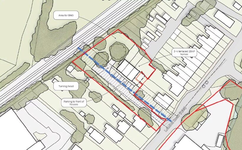 25 London Rd, Pulborough à vendre - Plan de site - Image 2 de 4