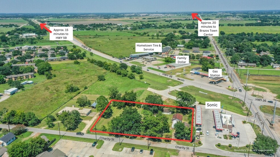 8911 Charity St, Needville, TX for sale - Aerial - Image 2 of 9