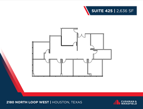 2180 North Loop W, Houston, TX à louer Plan d  tage- Image 1 de 1