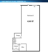 13825 Bentley Pl, Cerritos, CA for lease Floor Plan- Image 1 of 1