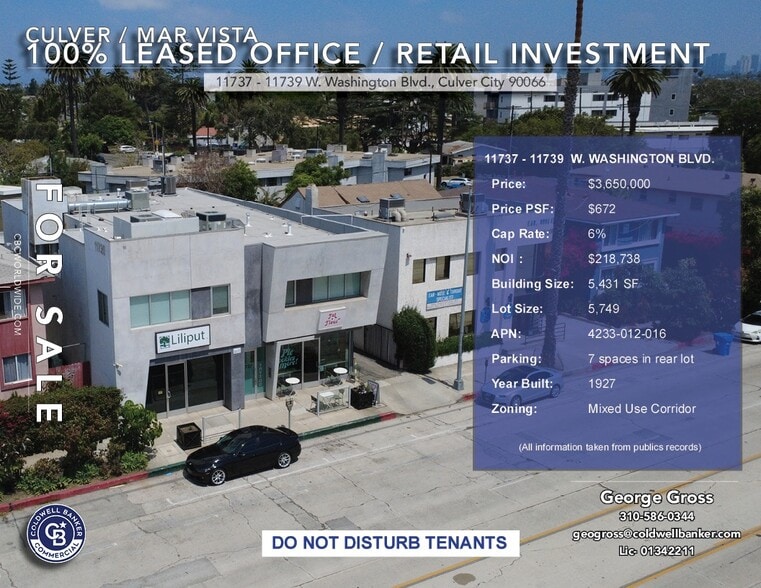 11737-11739 W Washington Blvd, Los Angeles, CA for sale - Building Photo - Image 3 of 8