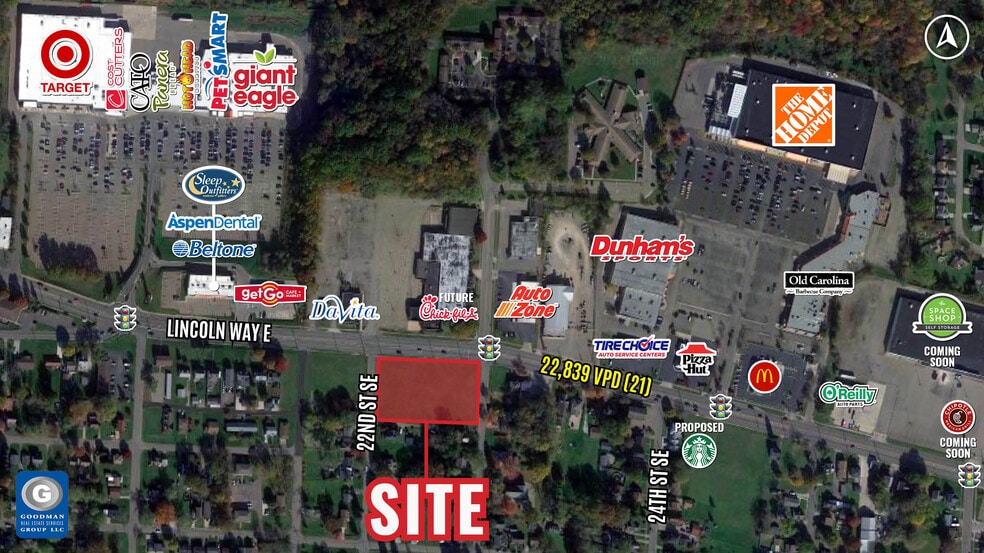 Lincoln Way E, Massillon, OH for lease - Aerial - Image 2 of 3