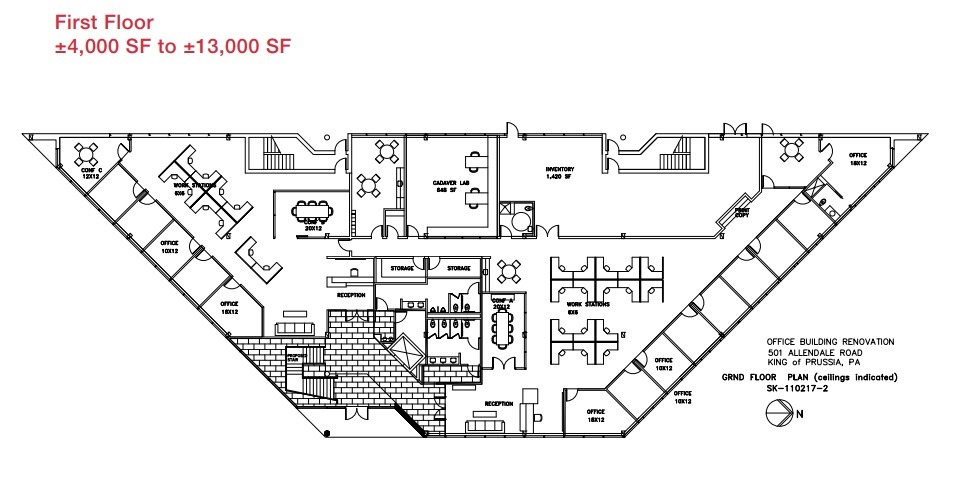 501 Allendale Rd, King Of Prussia, PA for lease Floor Plan- Image 1 of 1