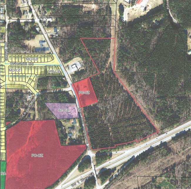 Plus de détails pour New Hill Holleman Rd, New Hill, NC - Terrain à vendre