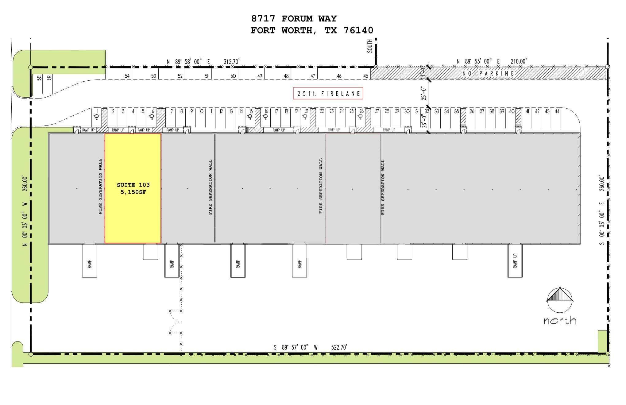 8717 Forum Way, Fort Worth, TX for lease Site Plan- Image 1 of 2