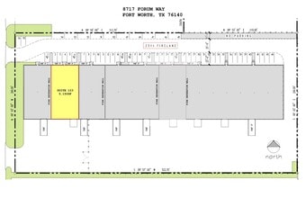 8717 Forum Way, Fort Worth, TX for lease Site Plan- Image 1 of 2