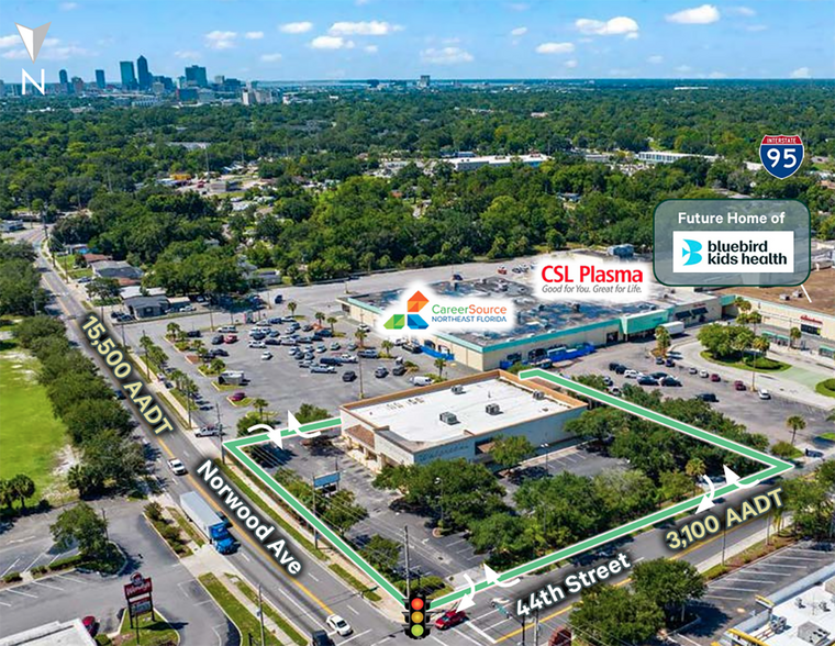 5108 Norwood Ave, Jacksonville, FL for lease - Aerial - Image 2 of 5