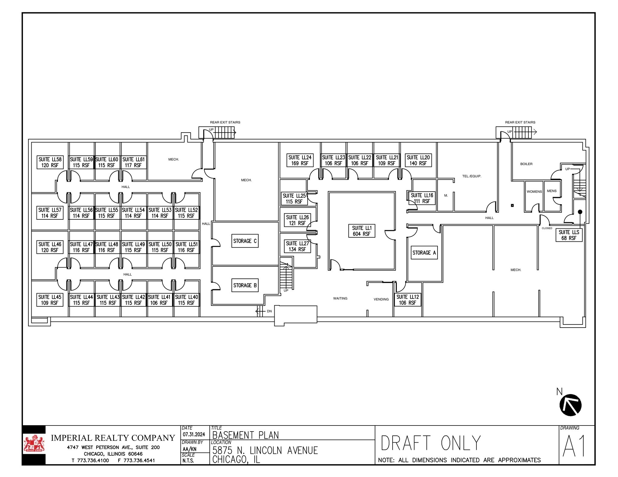 5875 N Lincoln Ave, Chicago, IL for lease Site Plan- Image 1 of 2