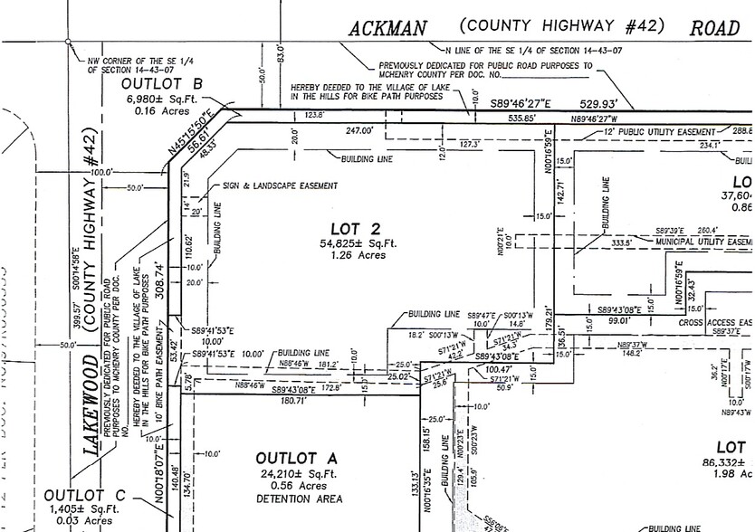 9581 Ackman Rd, Lake In The Hills, IL à louer - Plan de site - Image 2 de 8