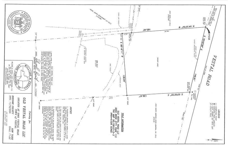 3360 Vestal Rd, Vestal, NY à vendre - Plan de site - Image 2 de 2