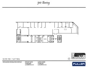 510 Bering Dr, Houston, TX à louer Plan de site- Image 1 de 1