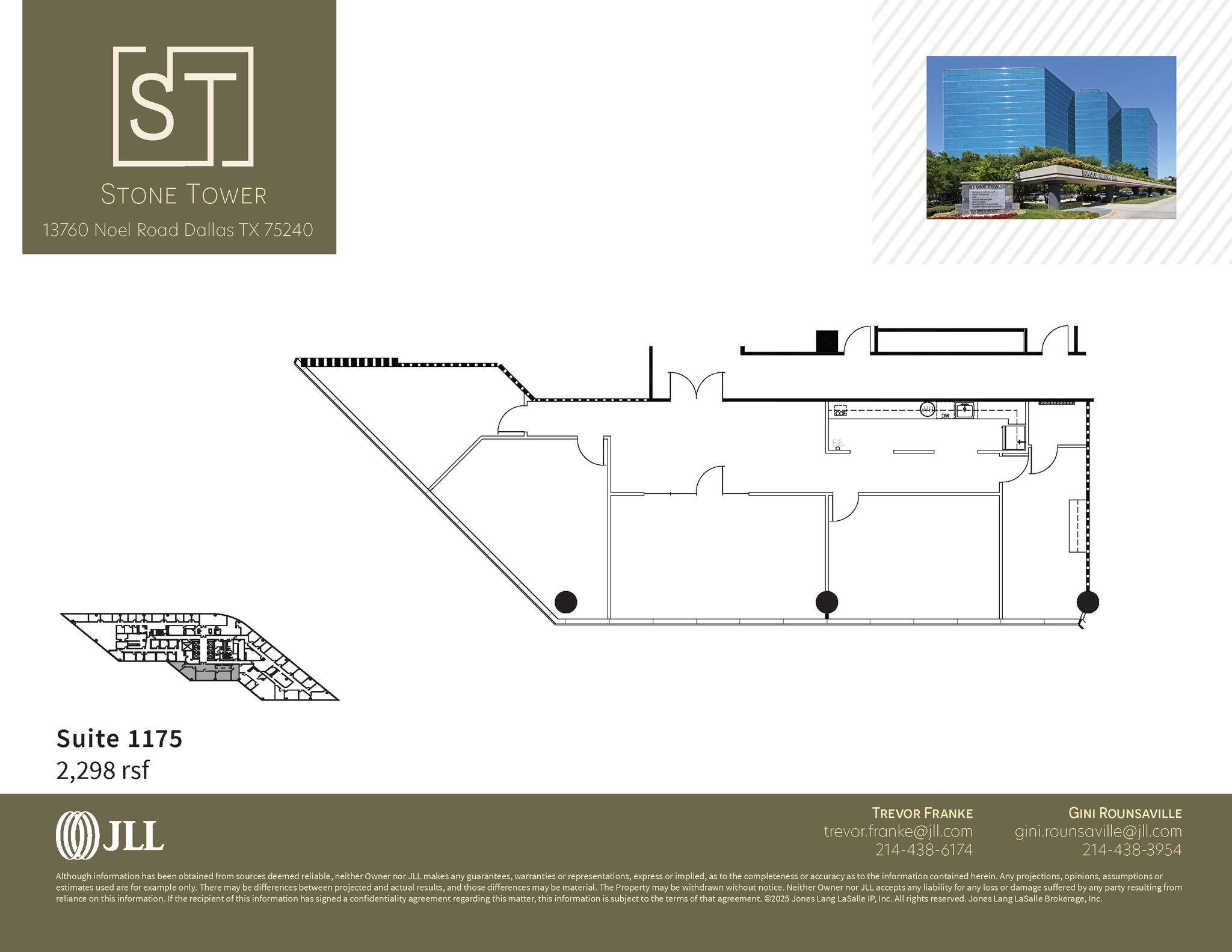 13760 Noel Rd, Dallas, TX à louer Plan d’étage- Image 1 de 1