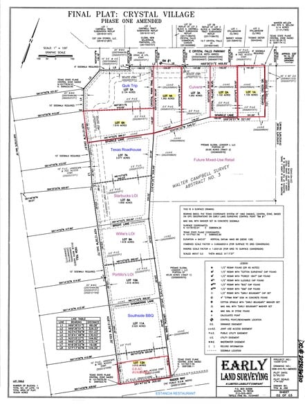 Crystal Falls Pky, Leander, TX for lease - Site Plan - Image 1 of 2